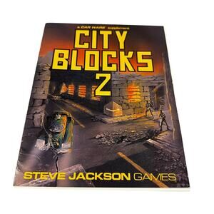 City Blocks Car Wars 2 1988 Steve Jackson Games 32 Street Map Tiles (Not Used)